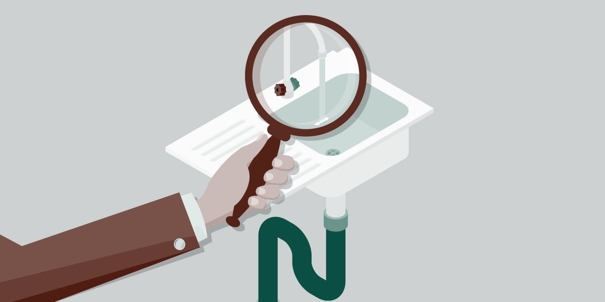 Annual occupied property inspection checking plumbing fixtures and appliance condition
