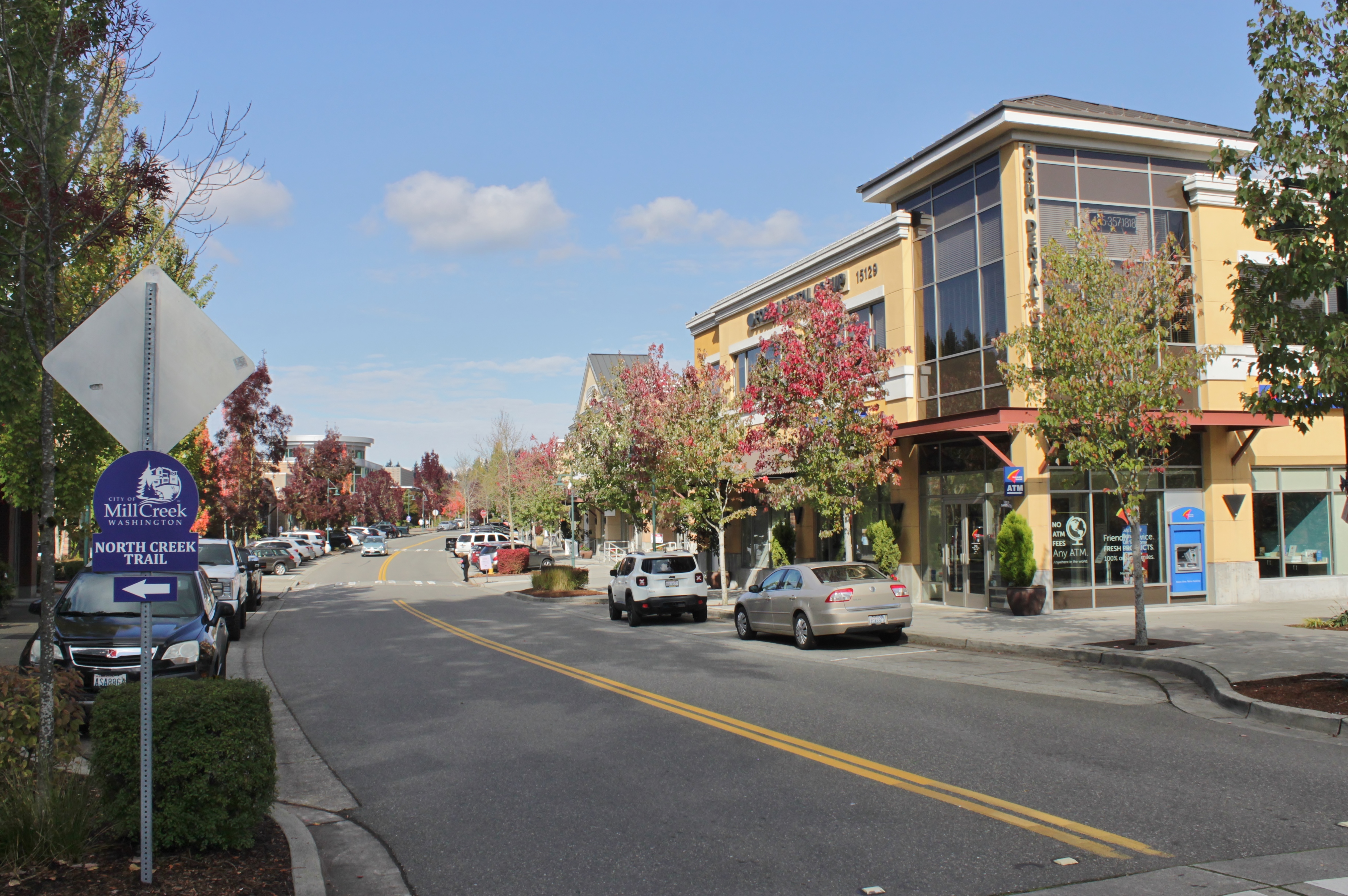 Mill Creek Town Center and Main Street trailhead, walkable community near Sagareus managed rentals
