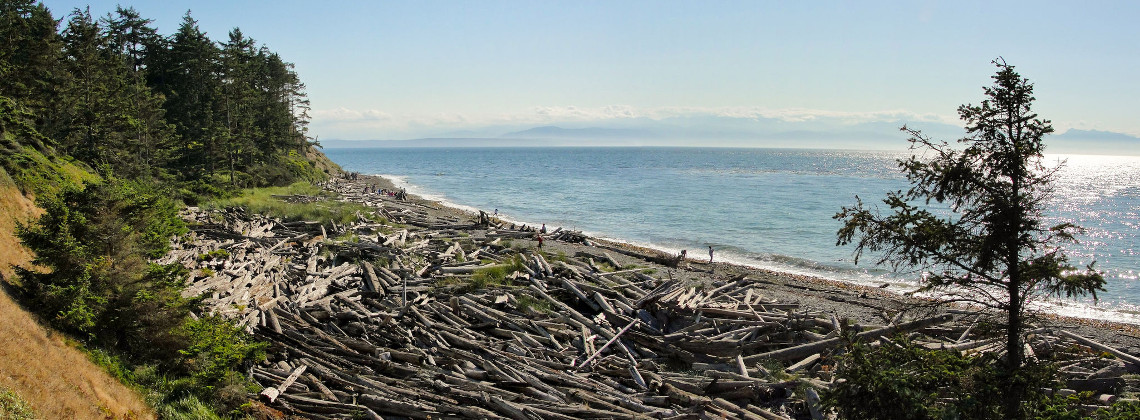 Shoreline at Fort Ebey State Park, Pacific Northwest nature near Shoreline WA rental community