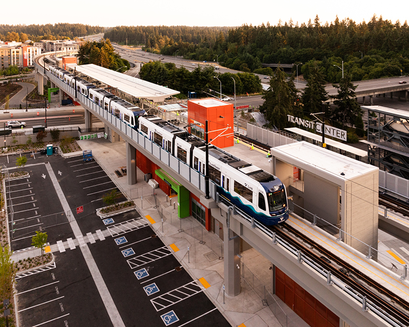 Lynnwood Link light rail extension near Shoreline WA, improving transit access for rental properties